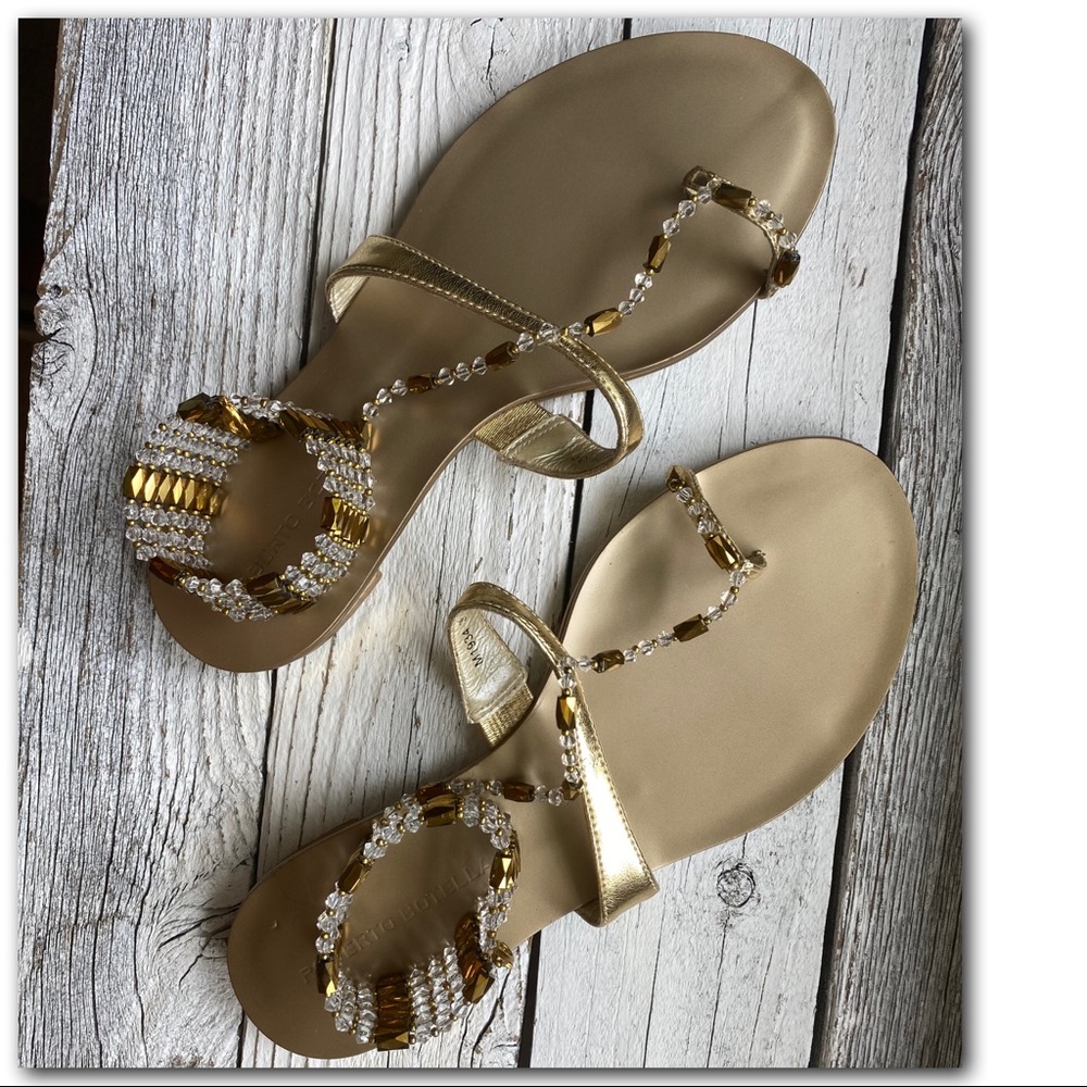 Boho Ankle Wrap Sandals by Roberto Botella